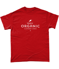 Load image into Gallery viewer, T-Shirt - Allotment Junkie - '100% ORGANIC' - Branded: Unisex Coloured Tee - Gildan Heavy Cotton
