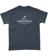 Load image into Gallery viewer, T-Shirt - Allotment Junkie - '100% ORGANIC' - Branded: Unisex Coloured Tee - Gildan Heavy Cotton
