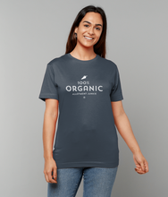 Load image into Gallery viewer, T-Shirt - Allotment Junkie - '100% ORGANIC' - Branded: Unisex Coloured Tee - Gildan Heavy Cotton
