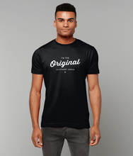 Load image into Gallery viewer, T-Shirt - Allotment Junkie - 'I'm the Original' - Branded: Unisex Coloured Tee - Gildan Heavy Cotton
