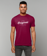 Load image into Gallery viewer, T-Shirt - Allotment Junkie - 'I'm the Original' - Branded: Unisex Coloured Tee - Gildan Heavy Cotton
