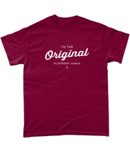 Load image into Gallery viewer, T-Shirt - Allotment Junkie - 'I'm the Original' - Branded: Unisex Coloured Tee - Gildan Heavy Cotton
