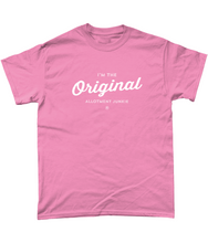 Load image into Gallery viewer, T-Shirt - Allotment Junkie - 'I'm the Original' - Branded: Unisex Coloured Tee - Gildan Heavy Cotton
