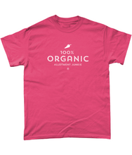 Load image into Gallery viewer, T-Shirt - Allotment Junkie - '100% ORGANIC' - Branded: Unisex Coloured Tee - Gildan Heavy Cotton
