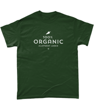 Load image into Gallery viewer, T-Shirt - Allotment Junkie - '100% ORGANIC' - Branded: Unisex Coloured Tee - Gildan Heavy Cotton
