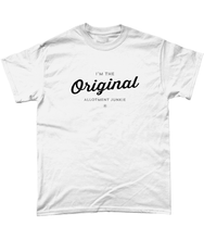 Load image into Gallery viewer, T-Shirt - Allotment Junkie - 'I'm the Original' - Branded: Unisex Tee - Gildan Heavy Cotton

